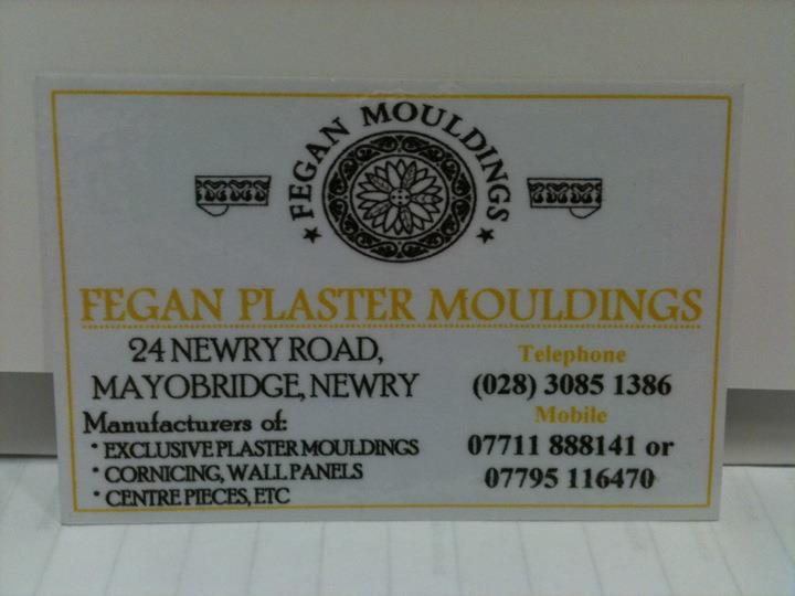 Fegan plaster moulding