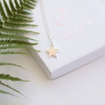 Sparkly star pendant necklace